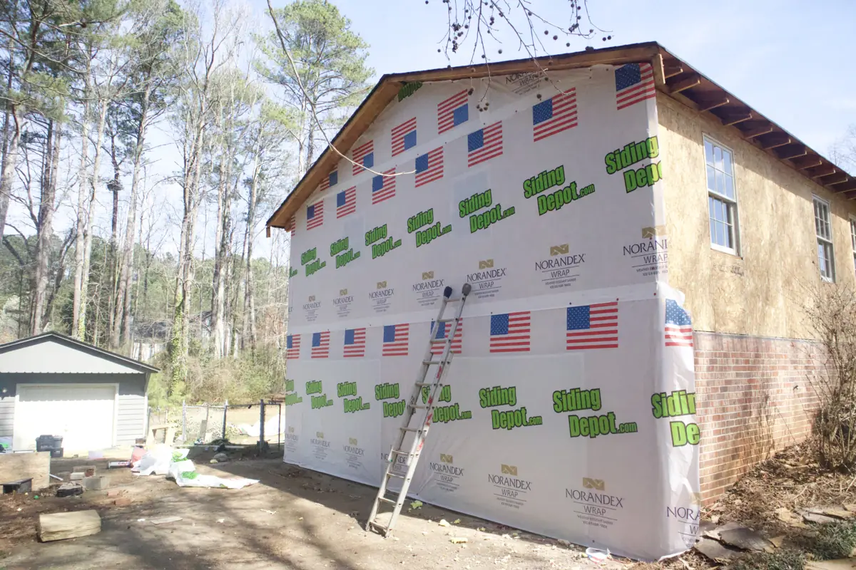 During: Garage side of a two-level Acworth home