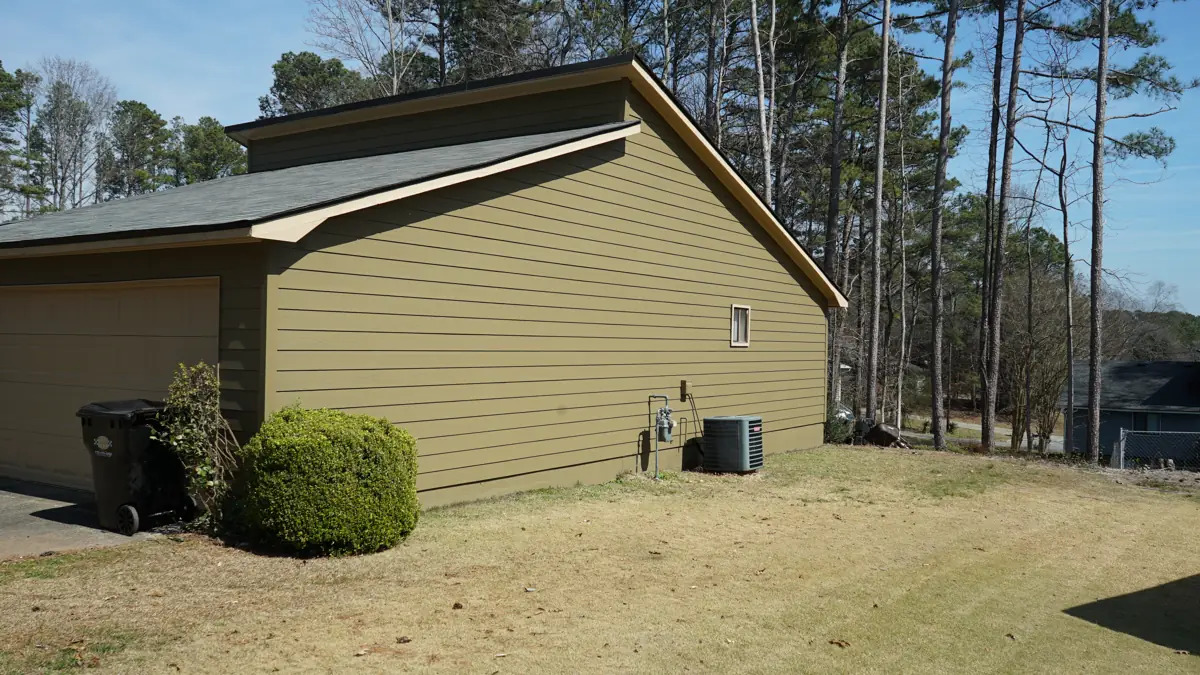 After: Gable side of an Acworth ranch home